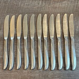 Oneida Community Twin Star Dinner Fork Stainless Steel Set of 11 Atomic MCM